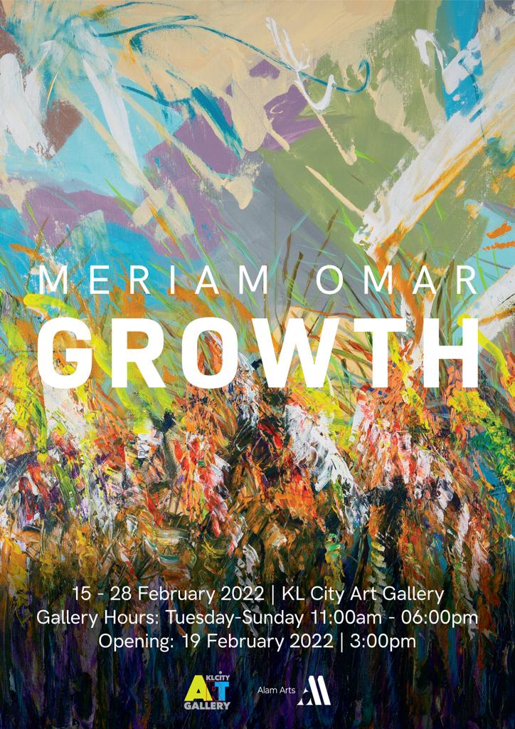 Meriam Omar: GROWTH Exhibition Poster