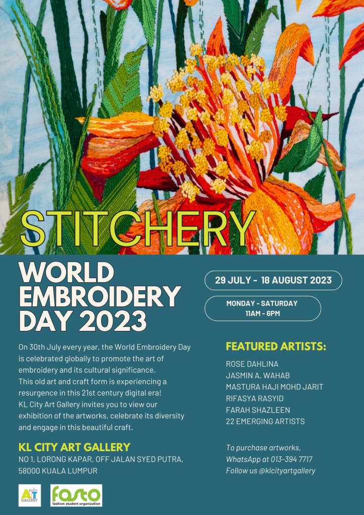 STITCHERY World Embroidery Day 2023 Group Exhibition KL City Art