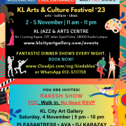 KL ARTS & CULTURE FESTIVAL ‘23  Rakesh Show