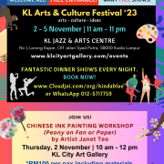 KL ARTS & CULTURE FESTIVAL ‘23  Chinese Ink Painting Workshop by Janet Teo